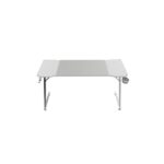 Mars Gaming MGD-X140RGB Tavolo da gaming - Illuminazione ARGB con telecomando - Supporti per cuffie e bevande - Tappetino XXL - Struttura in acciaio - 140x60x1,5 cm - Finitura in fibra di carbonio - Colore bianco - immagine 4