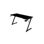 Mars Gaming MGD-X160RGB Tavolo da gaming - Illuminazione ARGB con telecomando - Supporti per cuffie e bevande - Tappetino XXL - Struttura in acciaio - 160x60x1,5 cm - Finitura in fibra di carbonio - Colore nero - immagine 4