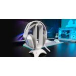 Mars Gaming MH-STRIKE Cuffie da gioco - Cavo da 190 cm - Cuscinetti traspiranti Air - Controlli integrati - Microfono pieghevole - Illuminazione FRGB - 85 x 195 x 210 mm - Colore bianco - immagine 2