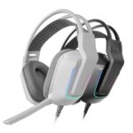 Mars Gaming MH-STRIKE Cuffie da gioco - Cavo da 190 cm - Cuscinetti traspiranti Air - Controlli integrati - Microfono pieghevole - Illuminazione FRGB - 85 x 195 x 210 mm - Colore bianco - immagine 3