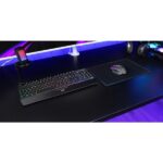 Mars Gaming MK124 Tastiera completa ibrida H-Mech - Poggiapollici integrato - Disposizione francese AZERTY FR - Illuminazione FRGB - 450x181x36mm - Colore nero - immagine 4