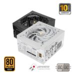 Mars Gaming MPB1000PSI Alimentatore ATX da 1000W - 80 Plus Gold - Modulare - Compatibile con ATX 3.1 e PCIe 5.1 - 150x160x85mm - Colore bianco - immagine 2