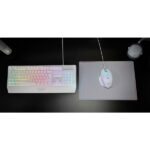 Mars Gaming MK124 Tastiera completa ibrida H-Mech - Pad integrato - Disposizione QWERTY ES - Illuminazione FRGB - 450x181x36mm - Colore bianco - immagine 3