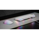Mars Gaming MKMINIPRO Tastiera compatta ibrida H-Mech - Switch SKN marrone - Disposizione portoghese QWERTY PT - Illuminazione RGB Chroma - 300x114x42 mm - Colore bianco - immagine 2