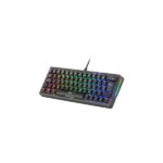 Mars Gaming MKMINIPRO Tastiera compatta ibrida H-Mech - Switch SKN giallo - Disposizione francese AZERTY FR - Illuminazione RGB Chroma - 300x114x42 mm - Colore nero - immagine 2
