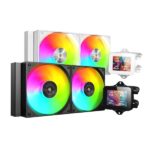 Mars Gaming ML-VISION240 Kit di raffreddamento a liquido - Potenza 500 W - Illuminazione ARGB - Pompa Opti-Chamber - Display LCD - Colore nero - immagine 2