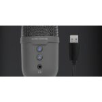 Mars Gaming MMIC-CX Microfono da gioco - Cancellazione del rumore ENC - USB Plug and Play - Condensatore cardioide professionale - Inclinazione regolabile - Illuminazione ARGB tattile - 90x90x165mm - Colore nero - immagine 2