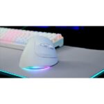 Mars Gaming MM-SK Mouse da gioco wireless verticale per destrimani - Sensore 8400 dpi - Bluetooth 5.1 - RF 2,4 GHz - Interruttori HUANO - Illuminazione RGB - 109 x 73 x 76 mm - Colore bianco - immagine 4