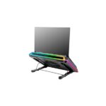 Mars Gaming MNBC-ULTRA Supporto da tavolo per laptop fino a 18" - Ventola da 140 mm - Illuminazione RGB - Regolabile in 5 posizioni - Hub con 4xUSB-A - 420x340x55 mm - Colore nero - immagine 4