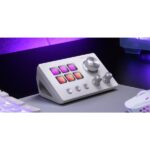gaming - 6 tasti LCD e 3 pulsanti - 3 rotelle multifunzionali - Software personalizzabile - 132x81x61 mm - Colore bianco