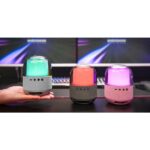 Mars Gaming MS-FLOW Altoparlante Bluetooth da 15 W - Luci RGB a 360 gradi - Batteria da 2000 mAh - Compatto - Portata fino a 10 m - Colore rosa - immagine 4