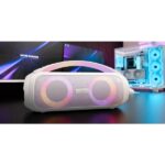 Mars Gaming MS-PULSE Altoparlante Bluetooth da 50 W - Luci RGB - Batteria da 5000 mAh - Microfono integrato - Colore bianco - immagine 4