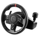 Mars Gaming MWH-RSXONE Set volante 270º e pedali da corsa XL - Risposta istantanea - Vibrazione immersiva - Levette e leva sequenziale integrata - 11 pulsanti - DPad - 260x275x240 mm - Colore nero - immagine 2