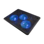 Unykach Candy C300 Base di raffreddamento - 3 ventole LED blu - Altezza regolabile - Struttura resistente - 2 porte USB - Colore nero - immagine 2