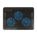 Unykach Candy C300 Base di raffreddamento - 3 ventole LED blu - Altezza regolabile - Struttura resistente - 2 porte USB - Colore nero - immagine 3