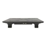 Unykach Candy C300 Base di raffreddamento - 3 ventole LED blu - Altezza regolabile - Struttura resistente - 2 porte USB - Colore nero - immagine 5