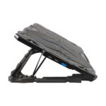 Unykach Candy C500 Base di raffreddamento - 5 ventole LED blu - Altezza regolabile in 5 posizioni - Struttura resistente - 2 porte USB - Colore nero - immagine 5