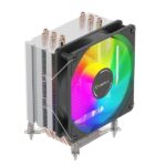 Unykach Unycool H60 ARGB Dissipatore CPU - Multisocket universale - Ventola 120 mm - Colore nero - immagine 2