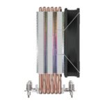 Unykach Unycool H60 ARGB Dissipatore CPU - Multisocket universale - Ventola 120 mm - Colore nero - immagine 4