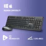 Kit tastiera wireless e mouse wireless NGS 1200 dpi - Italiano - 12 tasti multimediali - Indicatori LED - Colore nero - immagine 4