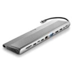 NGS Adattatore multiporta USB-C 12 in 1 - WIN/MAC-HDMI-VGA-LAN-SD/TF- LAN - PD 100W CHARGE - 3xUSB3.0 - immagine 3