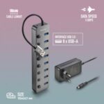 NGS IHUB8  Hub USB 3.0 - 8 porte USB 3.0 con interruttori - Fino a 5Gbps - immagine 2