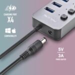 NGS IHUB8  Hub USB 3.0 - 8 porte USB 3.0 con interruttori - Fino a 5Gbps - immagine 4
