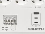 Salicru Regleta SPS SAFE MASTER+ Protezioni elettriche attive di ultima generazione - 6 prese Schuko - 1xUSB-A, 2xUSB-C - Master/Slave - Colore bianco - immagine 3