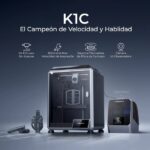 Creality K1C Stampante 3D chiusa - Volume 22x22x25cm - CoreXY, 12X Super veloce - Telecamera IA osservatrice - Purificazione duratura e modalità silenziosa - Supporta filamenti in fibra di carbonio - immagine 4