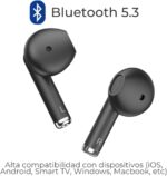 ZTE Buds 2 Auricolari True Wireless - Bluetooth 5.3 - 25 ore di autonomia - Resistenza IPX4 - Colore nero - immagine 2