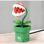 Nintendo Piranha Plant Webcam per console Nintendo Switch 2 - Connessione USB-C - Grandangolare - Lente regolabile - Otturatore per la privacy - Riconoscimento facciale automatico - Colore verde - immagine 2
