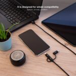 Nanocable Cavo USB-A 2.0 maschio a USB-C, MicroUSB, Lightning maschio 1 m - Colore nero - immagine 4