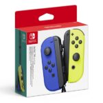 Nintendo Set di 2 controller Joy-Con sinistro/destro per Nintendo Switch - Bluetooth 3.0+HS - Autonomia fino a 20 ore - Vibrazione HD - NFC per Amiibo - Telecamera a infrarossi - Colore blu e giallo neon - immagine 2