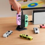Base di ricarica Nintendo per Joy-Con - 2 porte per uso simultaneo - Colore nero - immagine 3