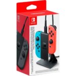 Base di ricarica Nintendo per Joy-Con - 2 porte per uso simultaneo - Colore nero - immagine 5