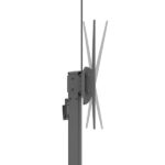 Aisens Supporto da pavimento ECO con ruote e manovella - Vassoio per DVD e supporto per videocamera per monitor/TV - Fino a 120 kg - Da 60 a 100 pollici - Colore nero - immagine 3
