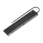 Aisens USB-C Dock 13 in 1 - USB-C a 2xHDMI - 1xDisplayPort - 1xRJ45 - 3xUSB-A - 2xUSB-C - 1xUSB-C PD - 1xAudio - 1xSD - 1xMicro SD - 1xSlot Kensington - 30 cm - Colore grigio - immagine 2