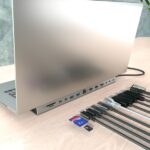 Aisens USB-C Dock 13 in 1 - USB-C a 2xHDMI - 1xDisplayPort - 1xRJ45 - 3xUSB-A - 2xUSB-C - 1xUSB-C PD - 1xAudio - 1xSD - 1xMicro SD - 1xSlot Kensington - 30 cm - Colore grigio - immagine 5
