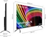 Cecotec A3 series ALU30075 Smart TV senza cornice da 75" LED con risoluzione 4K UHD - Android TV 11 - Dolby Vision e Atmos - HDMI 2.1 - Chromecast integrato - Assistente Google - Colore nero - immagine 2