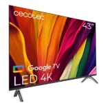 Cecotec Serie A4 ALU40043 Smart TV senza cornice da 43" LED con risoluzione 4K UHD - Processore Cortex A55 - Google TV - Dolby Audio - HDMI 2.1 - Chromecast integrato - 16 GB ROM - Colore nero - immagine 2