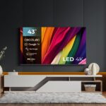 Cecotec Serie A4 ALU40043 Smart TV senza cornice da 43" LED con risoluzione 4K UHD - Processore Cortex A55 - Google TV - Dolby Audio - HDMI 2.1 - Chromecast integrato - 16 GB ROM - Colore nero - immagine 4