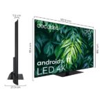 Cecotec A2 series ALU20070ZS Smart TV senza cornice da 70" LED con risoluzione 4K UHD - Android TV 11 - Chromecast integrato - Dolby Vision e Atmos - HDMI 2.1 48Gb - Base centrale - Colore nero - immagine 3