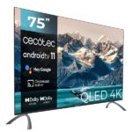 Cecotec V2 series VQU20075S Smart TV senza cornice da 75" QLED con risoluzione 4K UHD - Sistema Dolby - Processore a 4 core - Android TV 11 - HDMI 2.1 48Gbps - Chromecast integrato - Colore nero - immagine 4