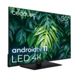 Cecotec A2Z series ALU20050ZS Smart TV senza cornice da 50" LED 4K UHD - Android TV 11 - Chromecast integrato - HDR10+ - Dolby Vision - Audio Dolby Atmos - Base centrale - Colore nero - immagine 2