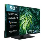 Cecotec A2Z series ALU20050ZS Smart TV senza cornice da 50" LED 4K UHD - Android TV 11 - Chromecast integrato - HDR10+ - Dolby Vision - Audio Dolby Atmos - Base centrale - Colore nero - immagine 3