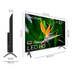 Cecotec serie A3 ALH40032S Smart TV senza cornice da 32" LED HD - Google TV - Processore Cortex A55 - Audio Dolby - Chromecast integrato - Controllo vocale con Google - Colore nero - immagine 3