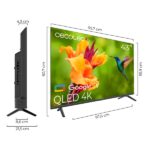Cecotec V4 serie VQU40043 Smart TV senza cornice da 43" QLED 4K UHD - Processore Cortex A55 - Dolby Vision e Atmos - Google TV - HDMI 2.1 - USB 3.0 - Gamma cromatica ampliata - Colore nero - immagine 3