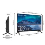 Cecotec A5 series ALH50024 Smart TV LED da 24" con risoluzione HD - Sistema Dolby Audio - Sistema operativo VIDAA - WiFi integrato - 3 HDMI - 2 USB - Sintonizzatore DVB - Colore nero - immagine 3