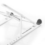 Innovagoods Flappot Supporto per laptop fino a 17" - Supporto regolabile - Antiscivolo - Leggero - Portatile - Custodia inclusa - 8 livelli di inclinazione - 21x16,5x26,5 cm - Colore bianco - immagine 4