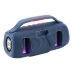 Coolsound BraveBox Altoparlante Bluetooth True Wireless 15W - Autonomia fino a 3 ore - USB, MicroSD e Aux - Vivavoce con microfono integrato - Illuminazione RGB - Colore blu - immagine 4